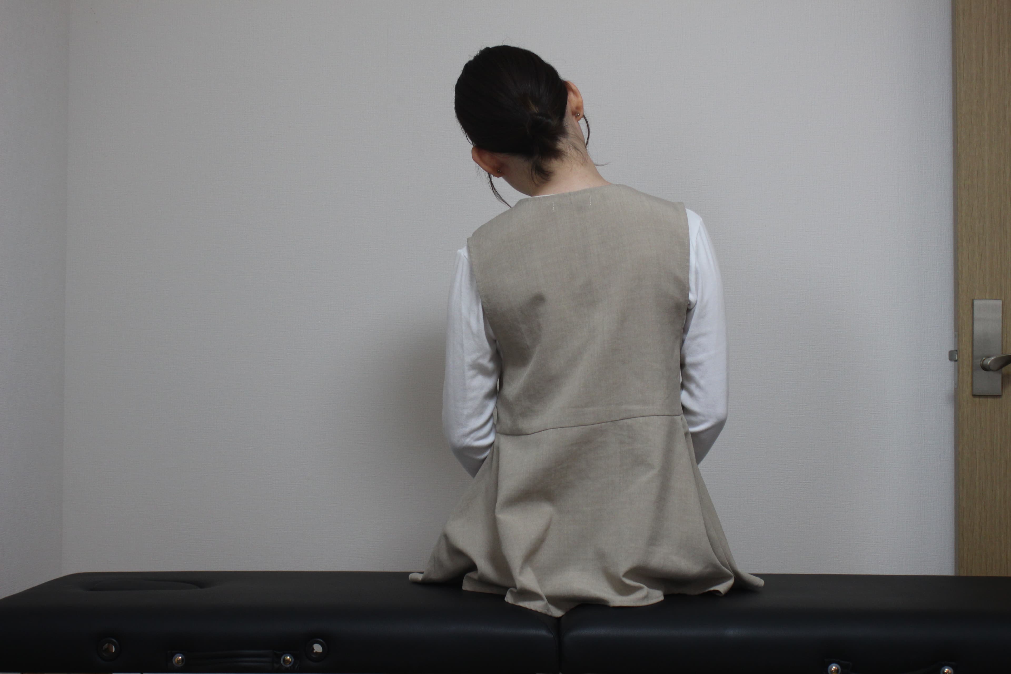 動きにくかった首もスッキリ改善! before